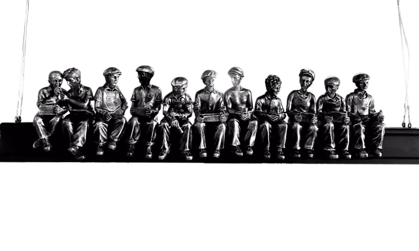 Medium Lunch Atop A Skyscraper Sculpture 36 Length Lunch Atop